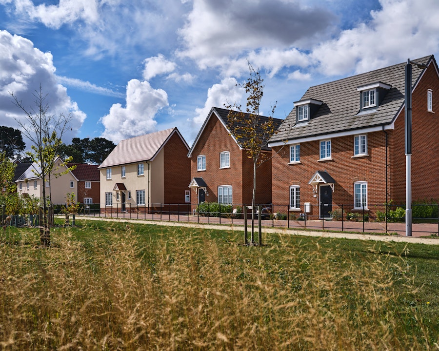 New homes at Taylor Wimpey’s Wolsey Grange development near Ipswich